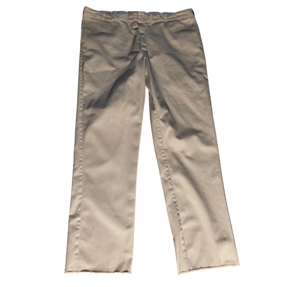 Men's Dickies Khaki Work Pants 44W x 36L Durable Comfort